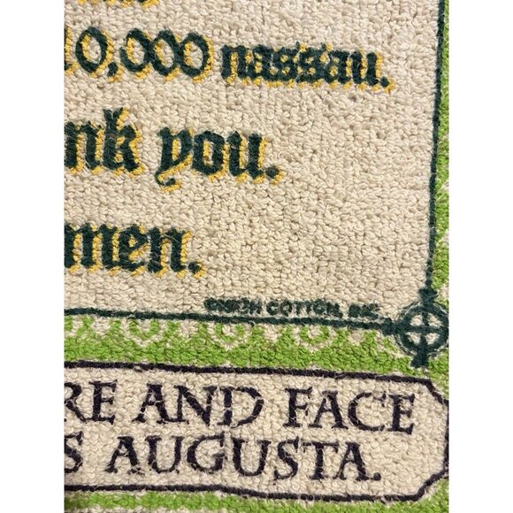Golfer's Prayer Rug 19"x31" Golf Gift Man Cave Irish Blessing Masters Augusta - Picture 4 of 7